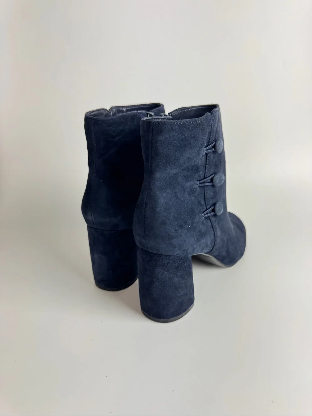 Nine West Women Navy Suede Ankle Boots